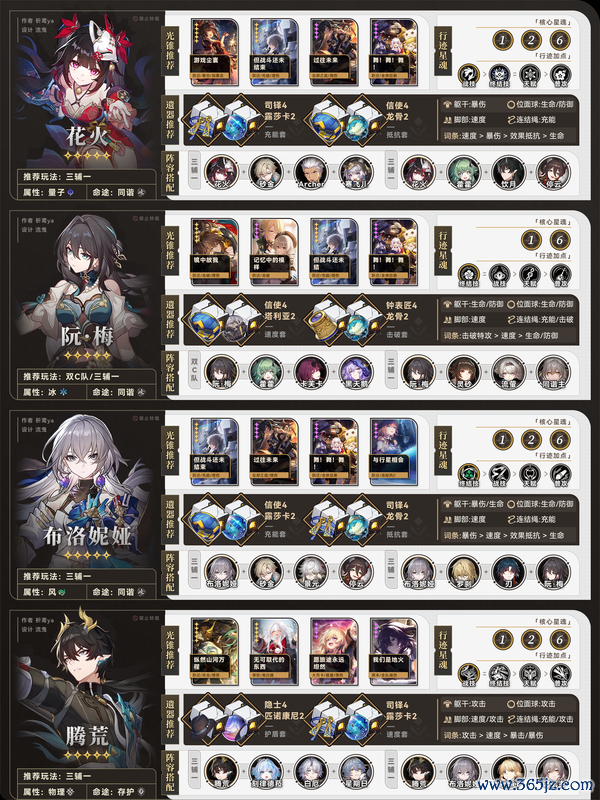 《崩坏:星穹铁说念》V3.7 全脚色养成一图流攻略